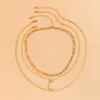 Miedź Płaskie Ostrze Wąż Łańcuch Choker Naszyjniki Dla Kobiet Złoty Kolor Księżyc Wisiorek Naszyjniki Vintage Neck Jewelry Prezent