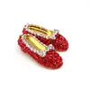 10 pièces/lot mode Style pendentif cristal rouge à talons hauts magicien d'oz chaussures strass pendentifs breloque pour femmes dame cadeau