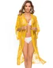 Женские купальные костюмы Женские пляжные кардиган плавательный костюм бикини