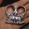 Mini Knuckle Duster Boxe Autodefesa com dois dedos fivela janela disjuntor acampamento ao ar livre ferramenta EDC