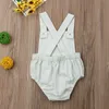 03y Born Bodysuit Baby Boy Girl Ubrania kombinezonu Sunsuit Stroje Soild Childrens Ubrania dziecięce letnie ubranie 220707