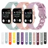 För Apple Watch Bands Silikonremmar Smartwatch 7 6 5 4 3 2 1 Se Hollow Out Watchband med dubbel spänne metallknapp kompatibel till Iwatch 41/38/40mm 45/42/44mm