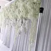 Uplcale Design Artificial Flower Wall White Flores Panel For Wedding Backdrop Centerpieces Arch Decoration