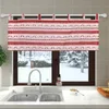 Curtain & Drapes Short Christmas Valance For Light Blocking Window Blinds Living Room
