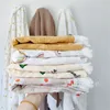 Baby Muslin Swarddle одеяло новорожденного ванны полотенце кроватки кисточка одеяла двойной марлевой мягкой детской обертывания младенца одеяло уборка ткани моря T9i001872