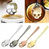 UPS Sugar Skull Tea Spoon Suck مقاومة مقاومة للصدأ ملاعق الحلوى ملعقة آيس كريم أدوات المائدة المطبخ