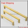 Handles Pls Door Hardware Building Supplies Home Garden Modern Solid Brass Kitchen Cabinet Knobs And Gold Der Dresser Cupboard Ward Qylild D