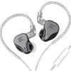 Earphones KZ-DQ6 three-unit dynamic in-ear headphones hifi wire-controlled noise reduction K song live game bass headset