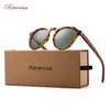 Ravenisa Wood Sunglasses Polarized Sunglasse Men Vintage Round Sun Glasses Ladies lunette eil femme UV400 220531