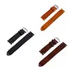 Watch Bands Black Wax Oil Skin Straps Vintage Genuine Leather Watchband Calfskin 18mm 20mm 22mm Brown Stainless Bracelet Hele22