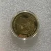 Prezenty Peru Cuzco Machu Picchu Nowe Siedem Cudów Światowej Gold Plated Coin Collection.CX