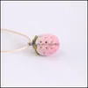 Подвесные ожерелья Ceramic Stberry Ed Edmy Pronticaler Ethnic Style Jewelry Student Gift Vipjewel Drop 202 Vipjewel dhzo4