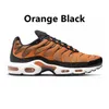 TN Plus Mens Running Shoes Sneaker Triple Black White Red Orange Grap