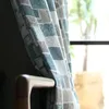Gordijn gordijnen Noordse moderne chenille dikke mozaïek kleurblok doek woonkamer black -out m513curtain