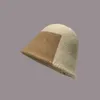 Оригинальный дизайн сплит цветной шляпа Женщина 6 Colors Spring осень вязаное солнце Все ветропроницаемые рыболовные шапки 56-58 см T220722