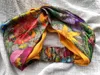 Designer Silk Elastic pannband för kvinnor 2022 Ny ankomst lyxflickor Floral Flowers Butterfly Hair Bands Scarf Hair Accessories250g