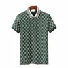 قمصان رجالي بولو الفاخرة إيطاليا الرجال ملابس قصيرة الأكمام الأزياء عارضة الرجال الصيف تي شيرت 6 ألوان متوفرة الحجم M-3XL