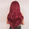 Henry Margu colorato bordeaux wavy wigs sintetico vino lungo rosso naturale per donne halloween cosplay party resistente alla parrucca 220622