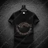 Summer Medusa Fashion Brand Men's Diamond Short Sleeve T-shirt Youth Social Spirit Guy Half Mens Designer Clothes 97458