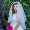 Veli da sposa V28L Matrimonio corto e con abito leggero brillante Velo conciso Allargare Matrimonio sulla spiaggiaBridal