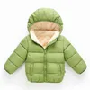 Baby Children Kurtki Zimowe grube kurtki dla chłopców ciepłe pluszowe odzież wierzchnią dla dziewcząt futra z kapturem ubrania snowsuit J220718