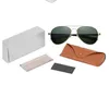 Modne okulary przeciwsłoneczne okulary przeciwsłoneczne Designer męskie damskie obudowy Brown Metal Ramka ciemna 50 mm soczewki