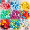 Kovict 50pcs Baby Teething Toys Pearl Silicone Beads Lentil 12mm Baby Teether Beads DIY Necklace Jewelry Bead Baby Care Toy 220602