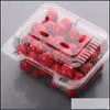 PACKING BOXES Kantoor School Business Industrial Clead Plastic Container Groente Fruit Pack Box met haak 500 g/1000G Showcase Window Cabi