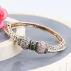 Bangle Neovisson Mulheres aristocráticas turcas de alta qualidade Bracelets Crystal Flower Resina Jóias de casamento Bride GiftBangleBangle Inte22