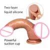 Ultra-miękkie wytrysk realistyczne dildo z ssącą kubek Fałszywe penis kogut ejaculating dildos anal wtyczka dildoseksy seksowne zabawki dla par