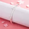 Braccialetto per gatto argento bracciale design aperto gioielli di moda carini per donna giovane bambina braccialetto regalo all'ingrosso