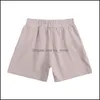 Kledingsets Kinderen Casual Sport Baby Solid Color Suits Summer Summer Short Sleeve Topandshorts 2pcs/Set Infant Home Paja MxHome Dhggt