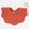 Coton Gause bébé bavoirs couleur unie fleur nouveau-né bavoir infantile rot tissus Bandana écharpe pour enfant fille garçon alimentation salive serviette de719