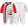 2 pezzi manica intera cotone Infantis abbigliamento bambino pagliaccetto costume cartone animato Ropa 3 6 9 12 M neonato ragazza vestiti