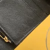 5A Новые 23SS Подлинный кожаный держатель кошельки дизайнеры дизайнеры модные бренд сумочка мужчина женские держатели черная ярко -кошелька Mini Key Keok Pocket Pocket Holder Dolder Swellet кошелек