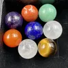 16mm Boule Ronde 7 Chakra Ensemble Reiki Pierre Naturelle Cristal Pierres Ornements Quartz Yoga Énergie Perle Chakra Guérison Art Artisanat Décoration