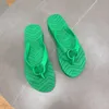 2023 Damen Chevron Thong Sandal Designer Slides Flip Flop Fashion Slides mit Double G Textured Patterns Rubber Bottom Beach Slippers With Box NO351