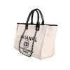 Bolso de lujo Letra CC Totes Bolsa de playa Marca Bordada Moda Lona Bolsas de noche Ch WomenFemale Big Shopping Designer Gran capacidad Bolsos de damas Yi3k