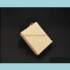 7*9*3 cm Kraft Paper Box Orecchini ad anello di gioielli Baschette per confezione per matrimoni Candy Candy Packaging Delivery 2021 Packing Office School