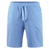 KB Men S Cotton Linen Shorts Pants Male Summer Summer Breatable Solid Color Colours Fitness Streetwear S 3XL 220621