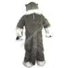 Halloween Gray Wolf Mascot Costume High Quality Cartoon Animal Anime theme character Christmas Carnival Party Costumes