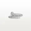 New high quality designer design titanium ring classic jewelry men and women couple rings modern style band1485471