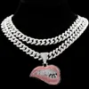 rhinestone lip jewelry