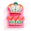 Royal Crown Silicone Fandont Molds Silica Gel Crowns Chocolade schimmels Candy schimmel Cake Decoratie gereedschap vaste kleur