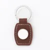 Creative Snap Leather Product DIY Keychain Sublimation Blank Metal Keyring Gift Souvenir