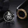 Anel astronômico de ouro para mulheres Ringos de humor de bola Ringas criativas Complexo rotativo letra cósmica Ring de dedão Men Jewelry Gifts GC1219