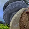 Printemps et été femmes béret femmes japonais couleur unie creux ventilé artiste chapeau étudiant coton et lin chapeau de citrouille J220722