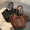 Evening Bags Sense bag female 2022 new fashion portable One Shoulder Tote Bag soft leather versatile design 220211