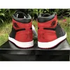 1 High OG Banned Heel With X Basketball Shoes Men Black Varsity Red White 2011 Release Лучшее качество спорта с оригинальной коробкой 7-13