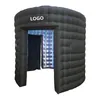 Para atividades do partido, cabine de foto inflável 360 tenda portátil Airtent com luzes LED RGB